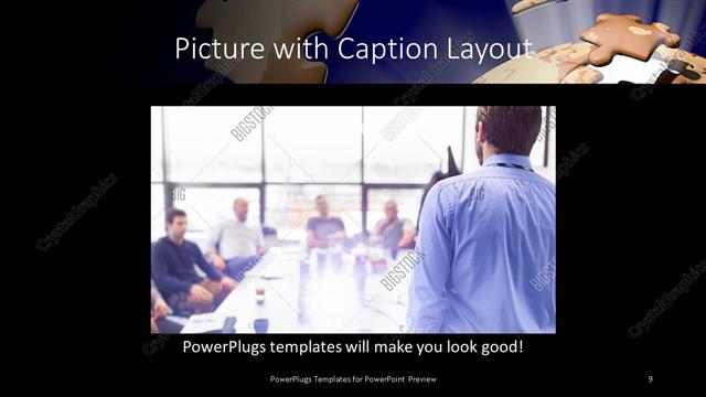 Picture with Caption presentation slide layout