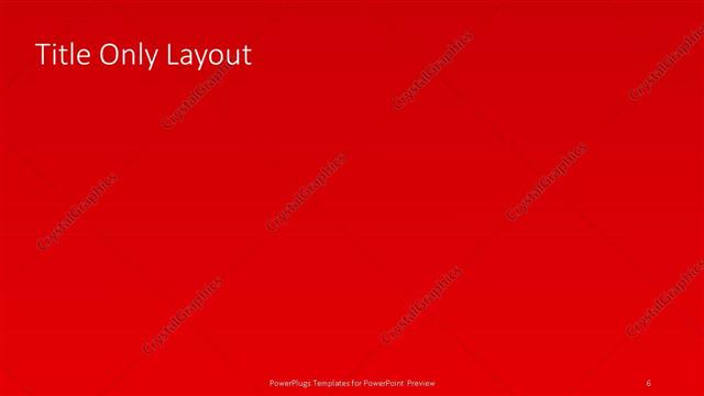 Title Only presentation slide layout