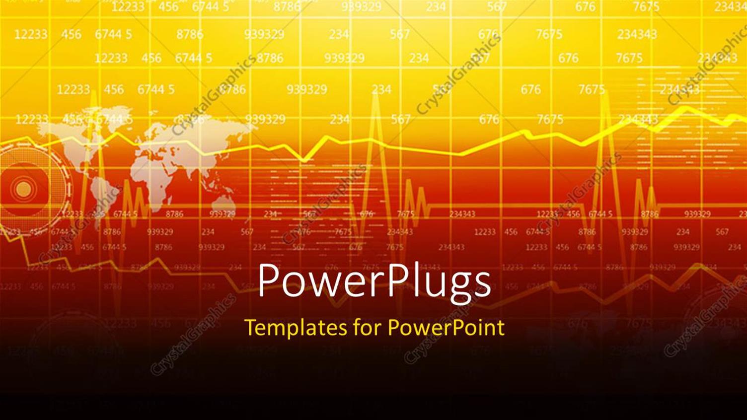 Featuring a Stock Market Related Background with a Map