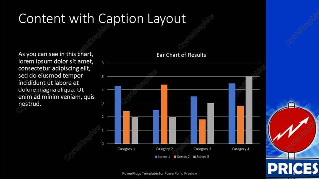 Content with Caption presentation slide layout