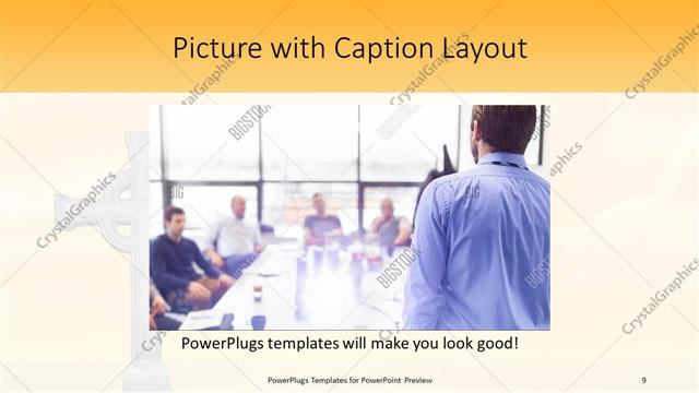 Picture with Caption presentation slide layout