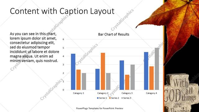 Content with Caption presentation slide layout