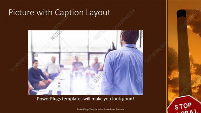 Picture with Caption presentation slide layout