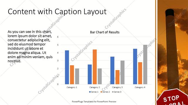 Content with Caption presentation slide layout