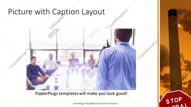 Picture with Caption presentation slide layout