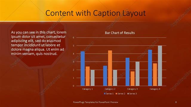 Content with Caption presentation slide layout