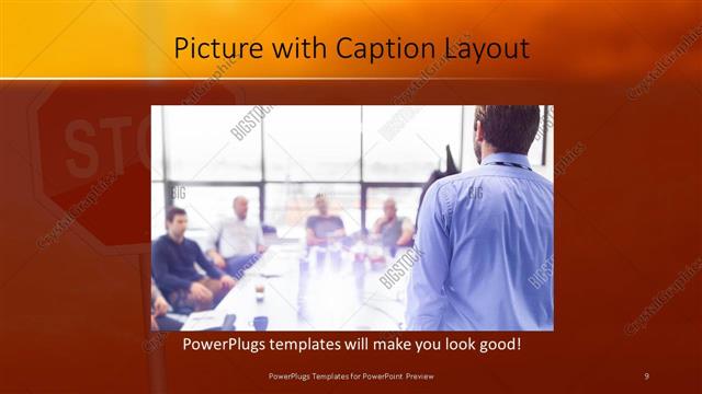 Picture with Caption presentation slide layout