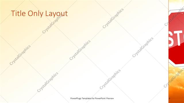 Title Only presentation slide layout