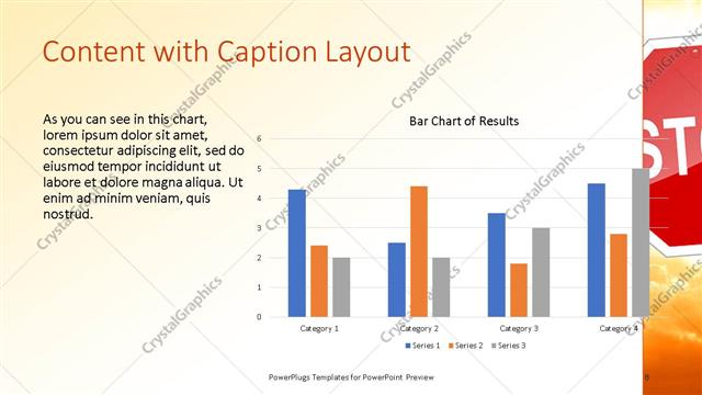 Content with Caption presentation slide layout