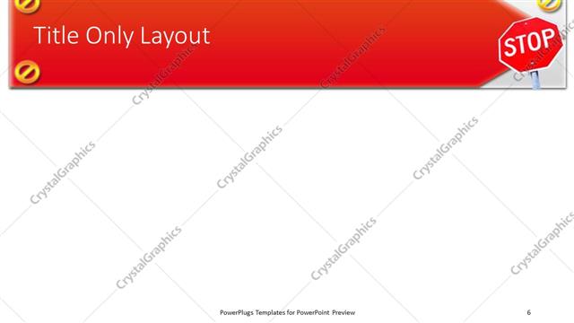 Title Only presentation slide layout