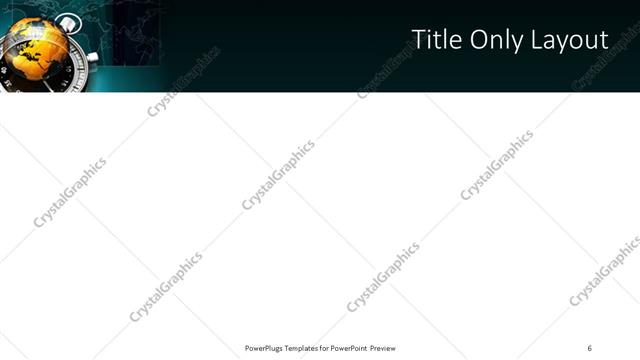 Title Only presentation slide layout