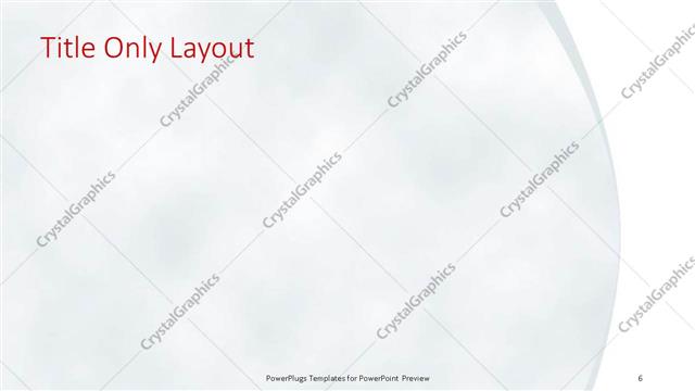 Title Only presentation slide layout