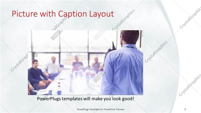 Picture with Caption presentation slide layout