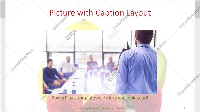 Picture with Caption presentation slide layout