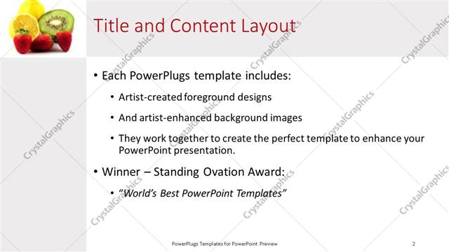 Title and Content presentation slide layout