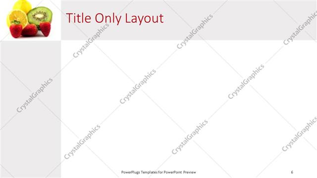 Title Only presentation slide layout