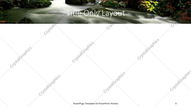 Title Only presentation slide layout