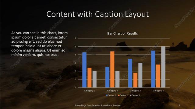 Content with Caption presentation slide layout