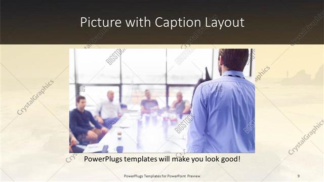 Picture with Caption presentation slide layout