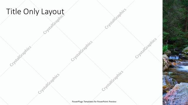 Title Only presentation slide layout