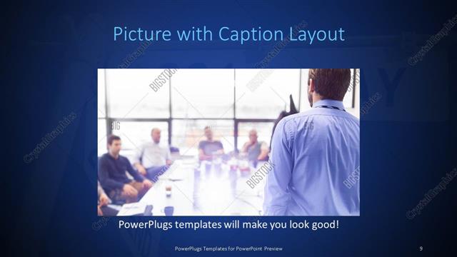 Picture with Caption presentation slide layout