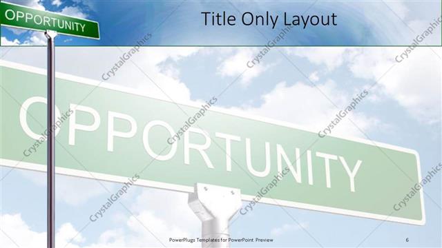 Title Only presentation slide layout