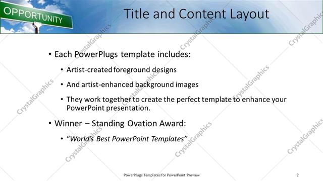 Title and Content presentation slide layout