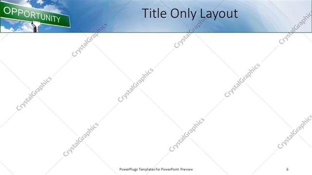 Title Only presentation slide layout