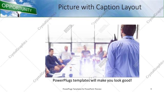 Picture with Caption presentation slide layout
