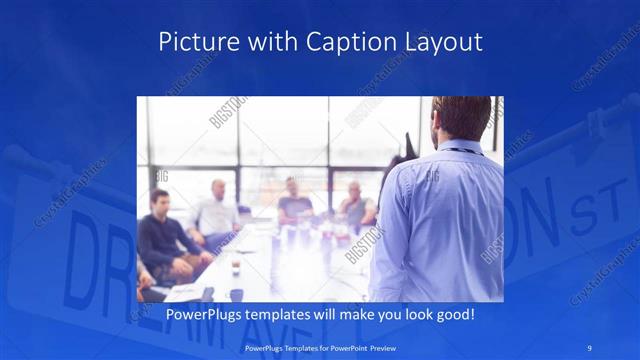 Picture with Caption presentation slide layout