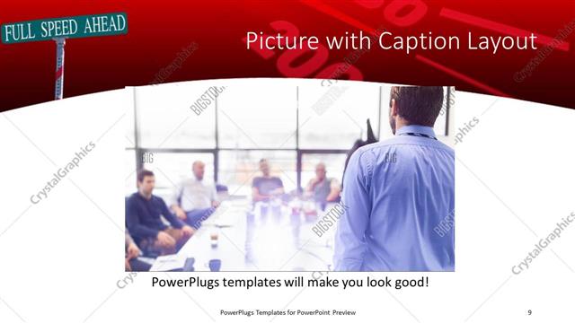 Picture with Caption presentation slide layout