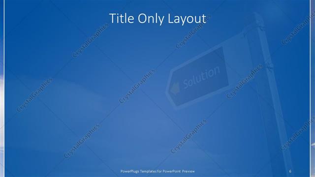 Title Only presentation slide layout