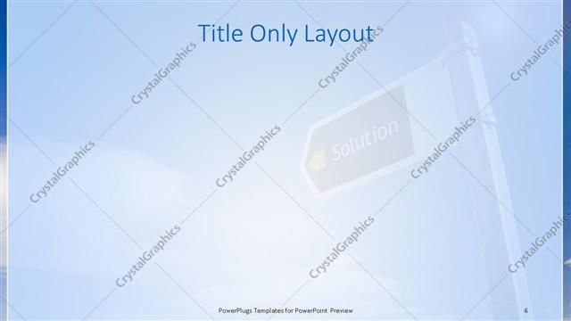 Title Only presentation slide layout