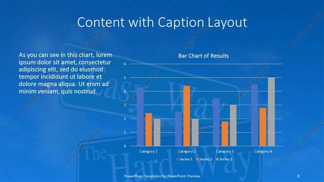Content with Caption presentation slide layout