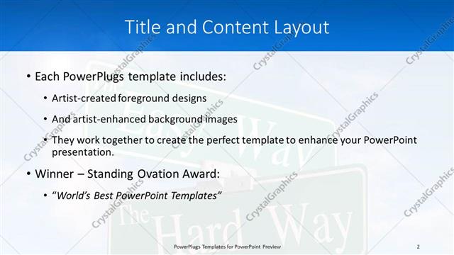 Title and Content presentation slide layout