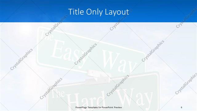 Title Only presentation slide layout
