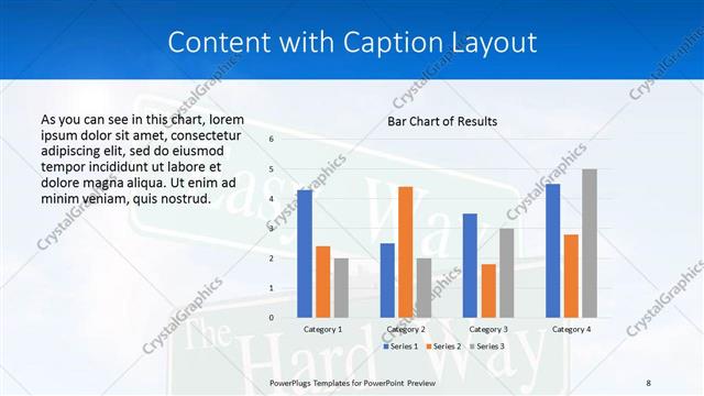 Content with Caption presentation slide layout