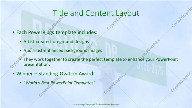 Title and Content presentation slide layout