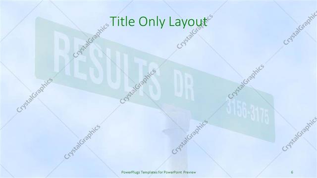 Title Only presentation slide layout