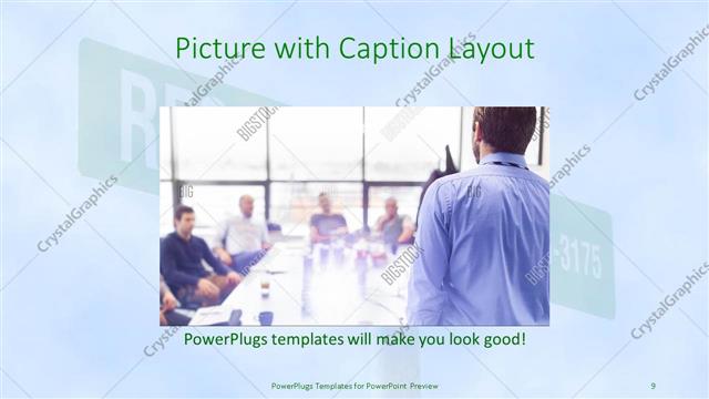 Picture with Caption presentation slide layout