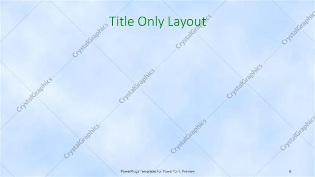 Title Only presentation slide layout