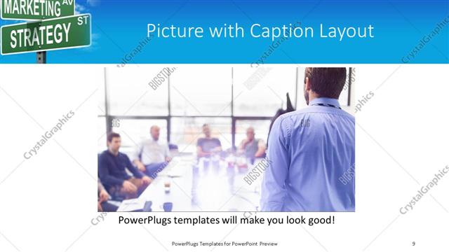 Picture with Caption presentation slide layout