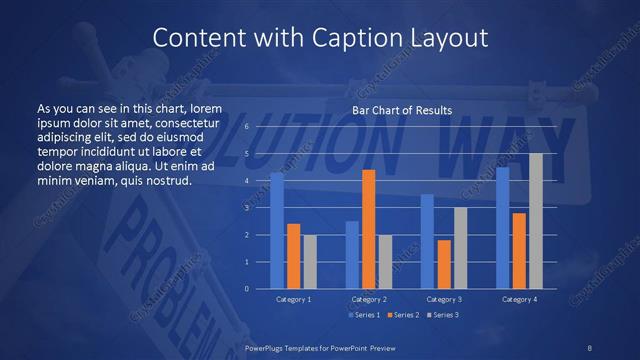 Content with Caption presentation slide layout