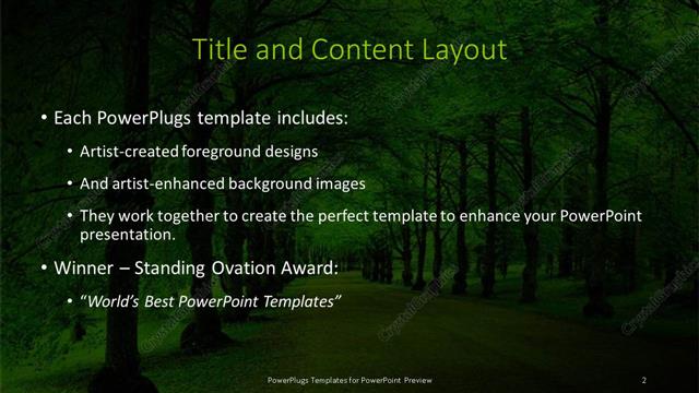 Title and Content presentation slide layout
