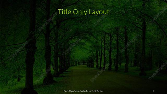 Title Only presentation slide layout