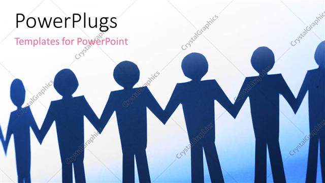  Presentation with strength - Strength in team work with white color