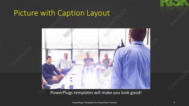 Picture with Caption presentation slide layout