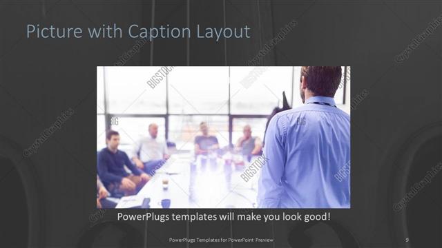 Picture with Caption presentation slide layout