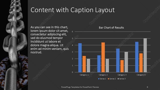 Content with Caption presentation slide layout