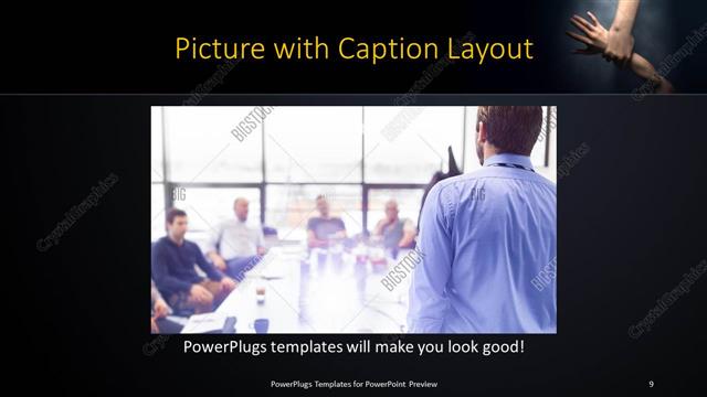 Picture with Caption presentation slide layout